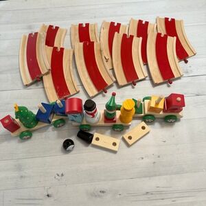 Kidkraft kids wooden holiday christmas train‎
